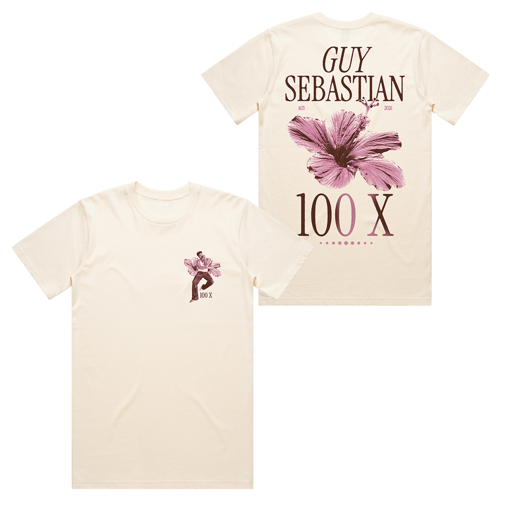 100x Hibiscus Ecru Tee
