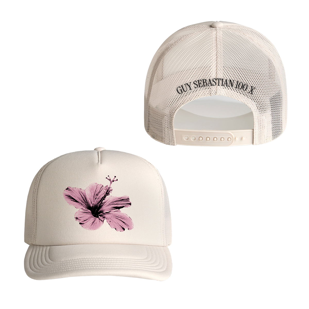 100x Hibiscus Foam Trucker