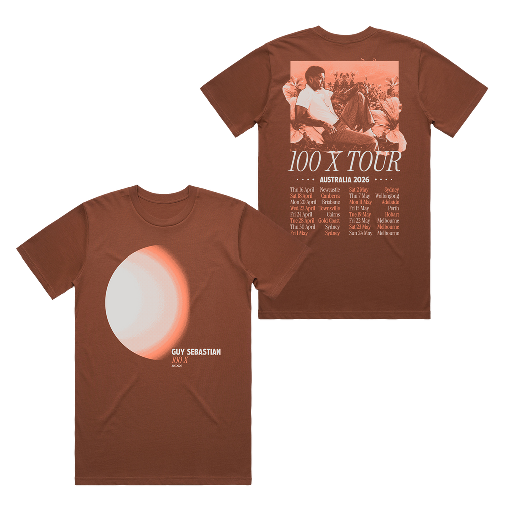 100x Orb Tour Tan Tee