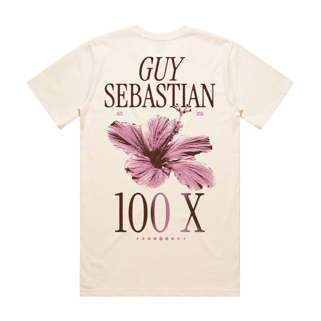 100x Hibiscus Ecru Tee