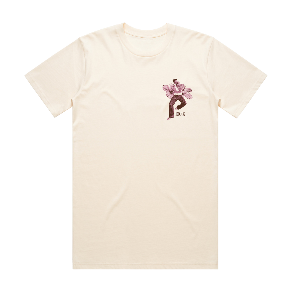 100x Hibiscus Ecru Tee
