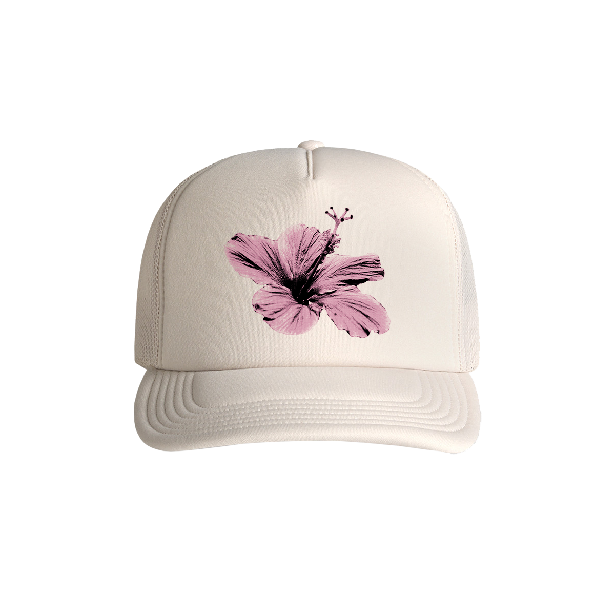 100x Hibiscus Foam Trucker
