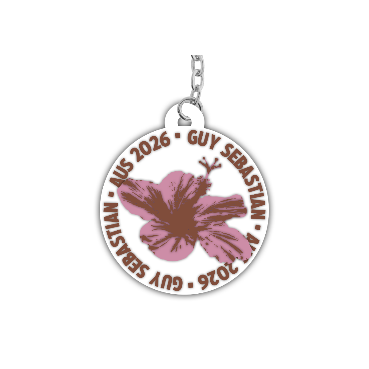 Guy Sebastian Hibiscus Keyring