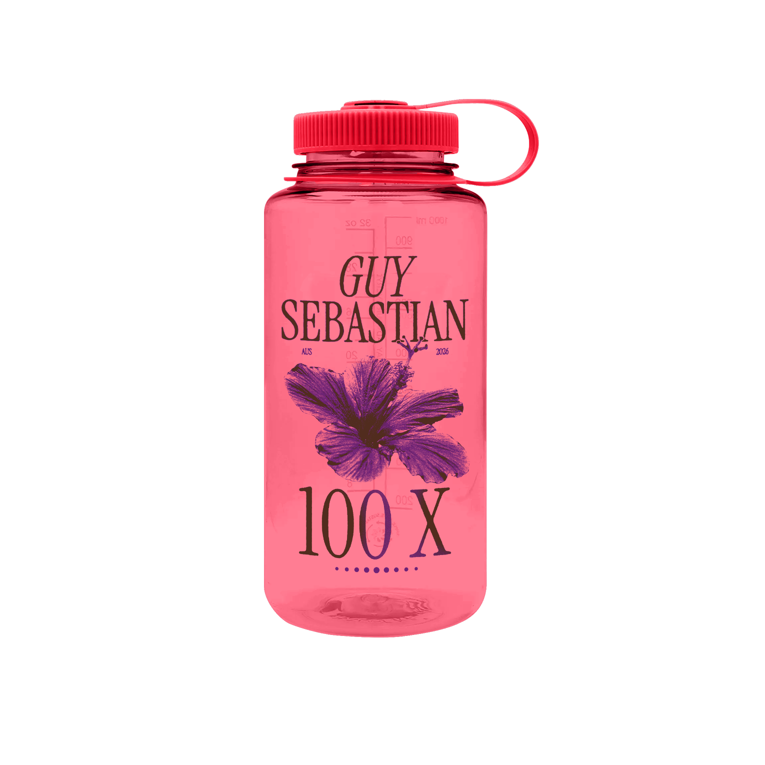 Hibiscus Pink Waterbottle